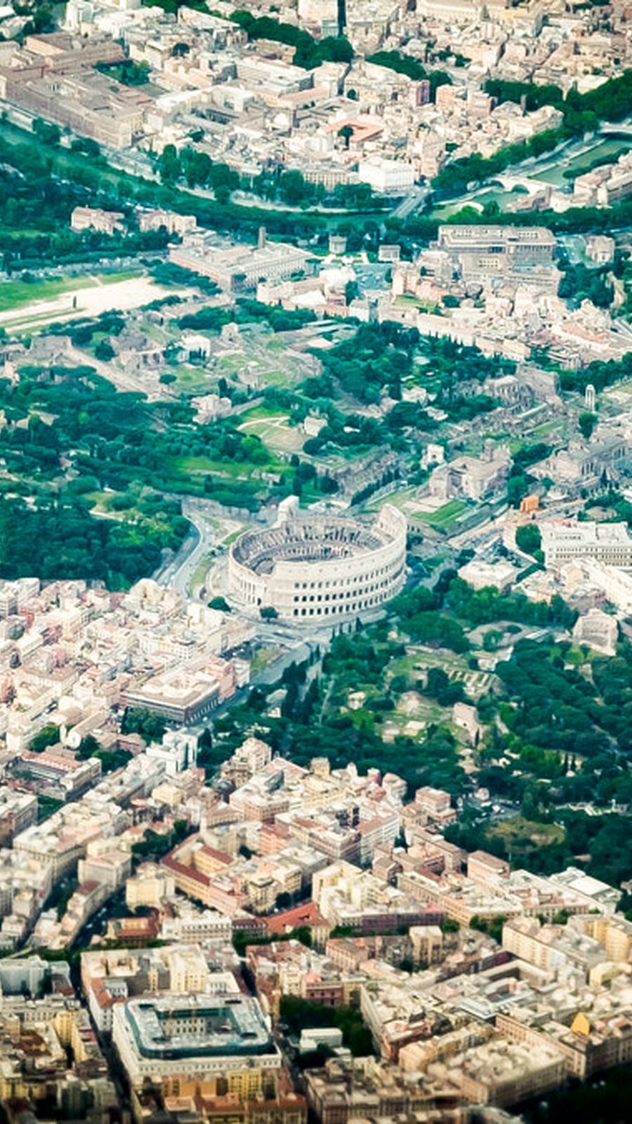Colosseum aerial view